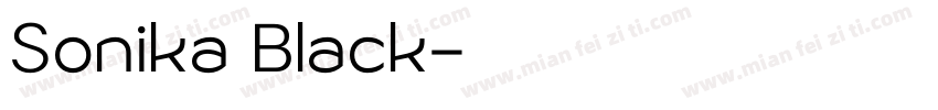 Sonika Black字体转换